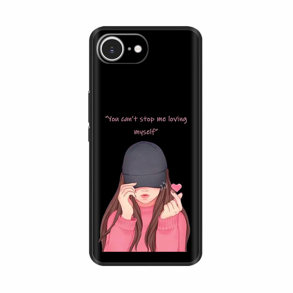 Soft TPU Black Silicon Phone Case For iPhone 16E iPhone16E SE 2025 SE4 5G Painted Shockproof Shell Cover Cases Bumper Funda Capa