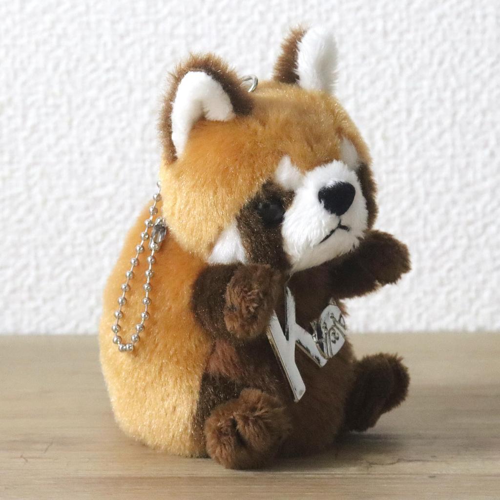 Take Off Red Panda Plush Toy Strap Initial Charm Prank Series [K] Angel's