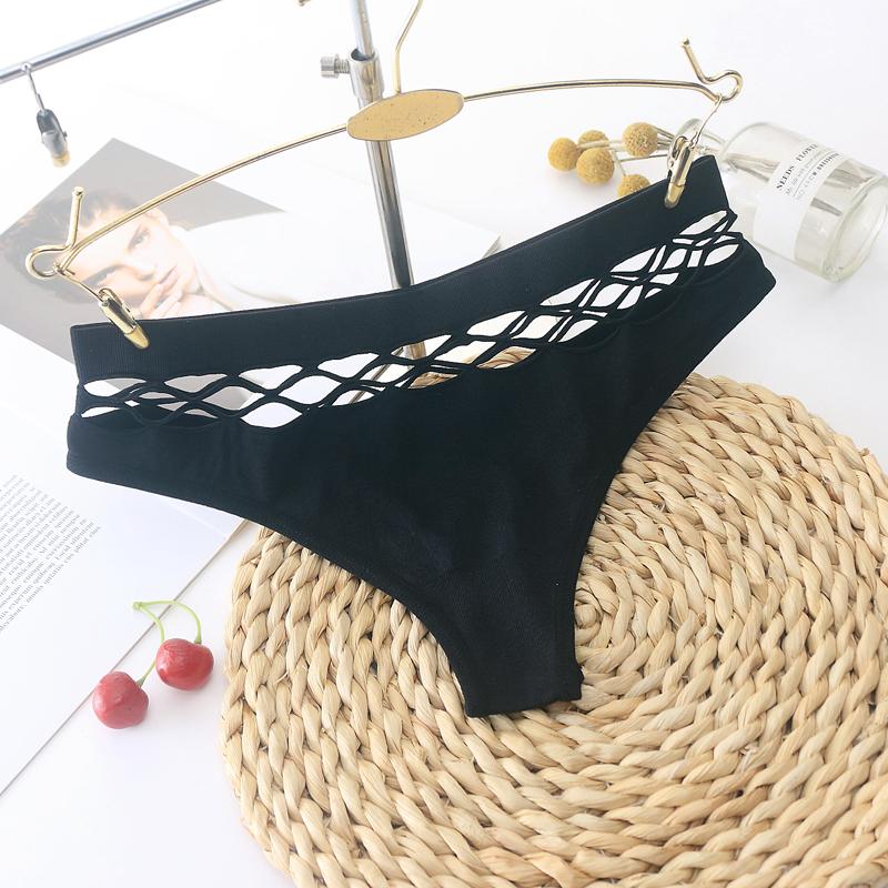 Kadın Sıcak Seksi Külot Içi Boş düşük bel Thongs G String ikule Femme Nefes Iç Çamaşırı Külot K109