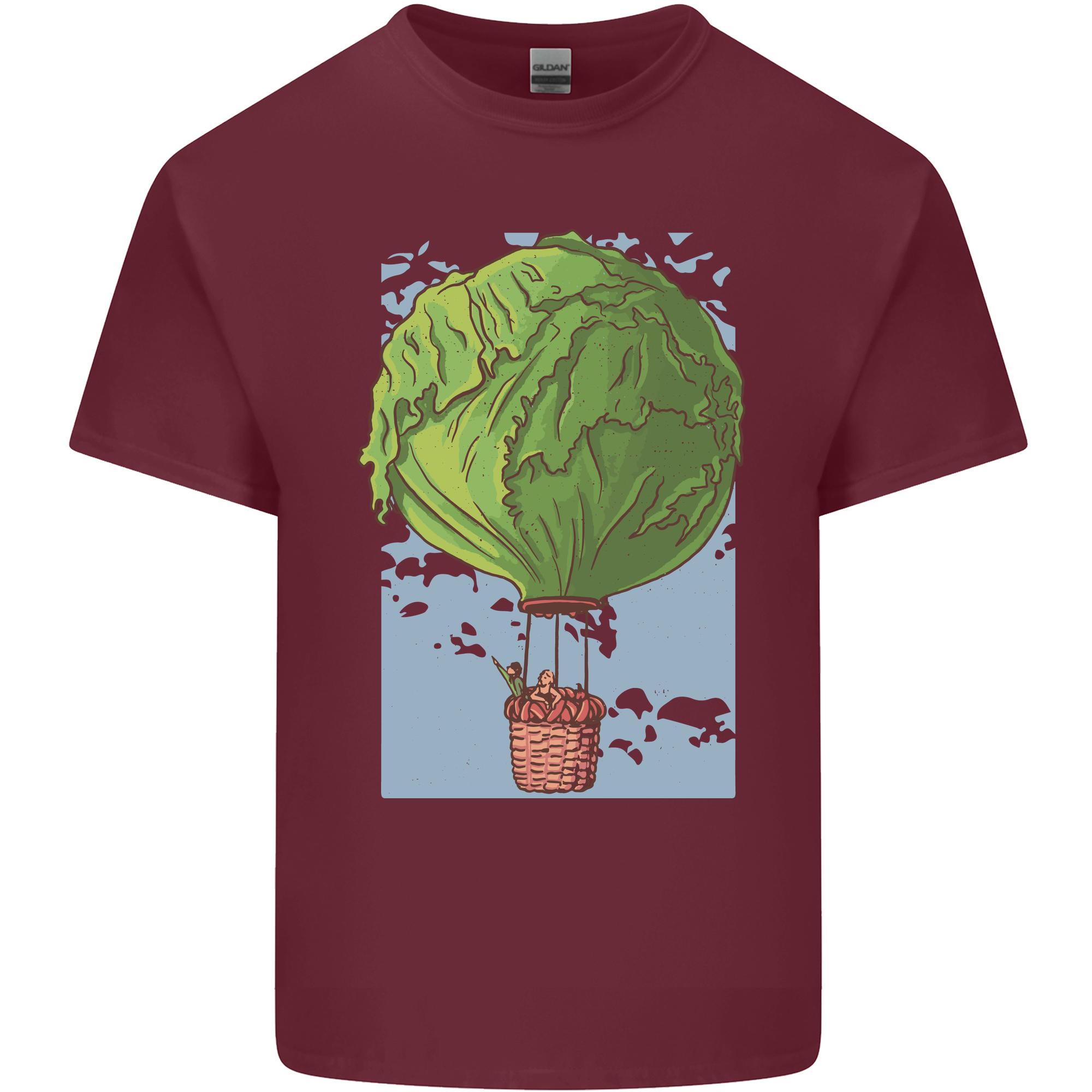 Funny Lettuce Hot Air Balloon Unisexs Light Cotton TShirt S