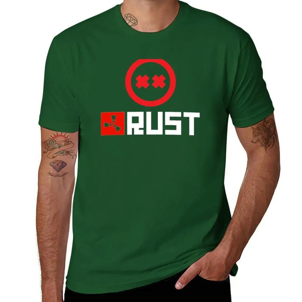 Rust Game Logo T-Shirt plain anime tops plain t shirts