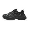 Butterfly Wings Slip Resistant, Abrasion Resistant, Breathable Low Top Chunky Sneakers Women's Black Silver 922538883-3