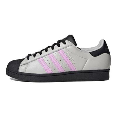 Superstar Grau Schwarz Lila Unisex Sneaker Grau-One Core-Black FY5822