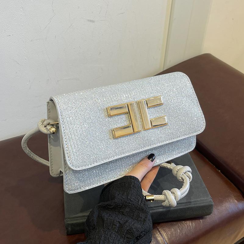 Black Sophisticated Crossbody Purse With Unique Design Perfect For Fashionforward Women