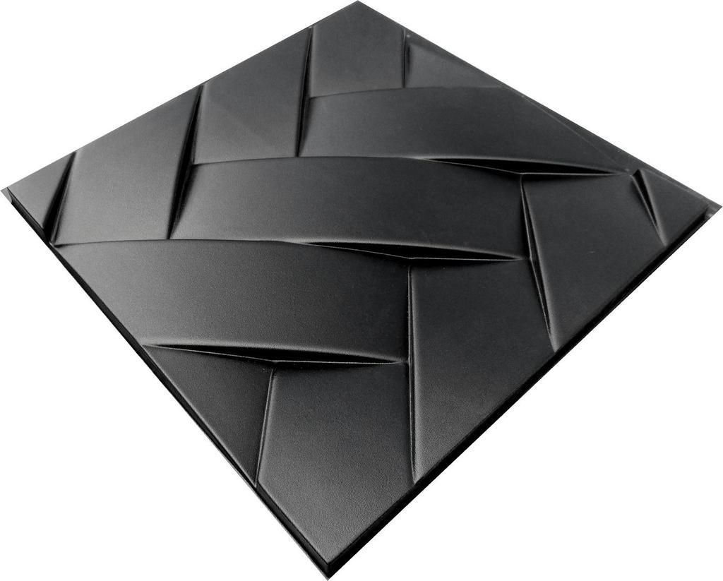 3D nástěnný panel Forma na sádrové, sádrové nebo betonové dlaždice pro dekorativní nástěnné panely 'Copánky'