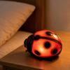 Glowing Ladybug Night Light, Resin Bedside Lamp for Kids, Cute Insect Shaped Table Decor for Bedroom, Funny Small Lamp Gift