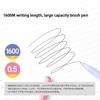 KACO JOY Gel Pen 0.5mm Black Fun Capped Biscuit Stick Style Frosted Body Daily Writing Pens 1600m Large Capacity School Supplies