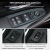 For BMW X1 F48 F20 F30 F30 F34 Made of Alcantara Window Switch Lift Panel Trim Performance 4pcs Sticker Car Interior Accessories