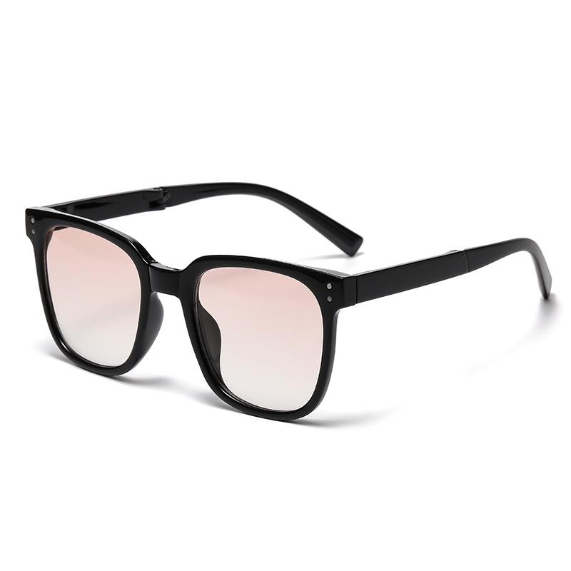 Sunglasses folding UV protection square face round face men's and women's sunglasses sunglasses folding selling points