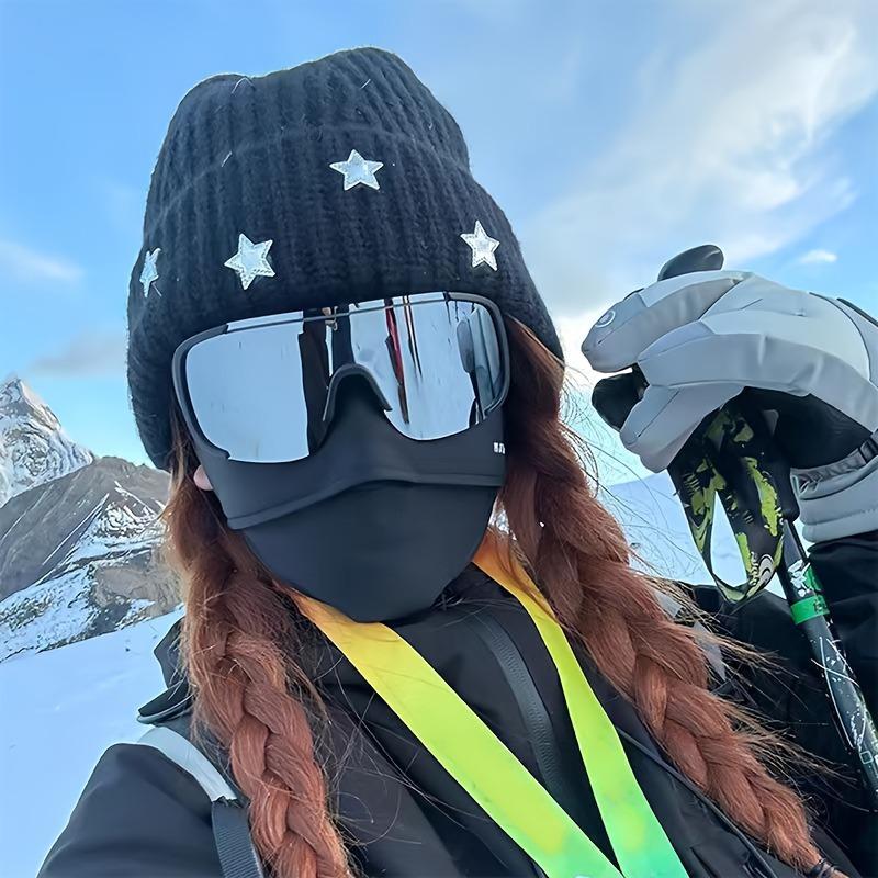 5PCS Men's and Women's Oversized Sports Glasses Suitable for Both Men and Women Perfect for Various Activities Such As Skiing