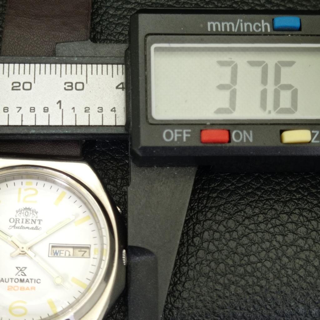 VINTAGE ORIENT AUTOMATIC 46941 JAPAN MENS WHITE COLOR DIAL WATCH A500741-5 R154-a500741