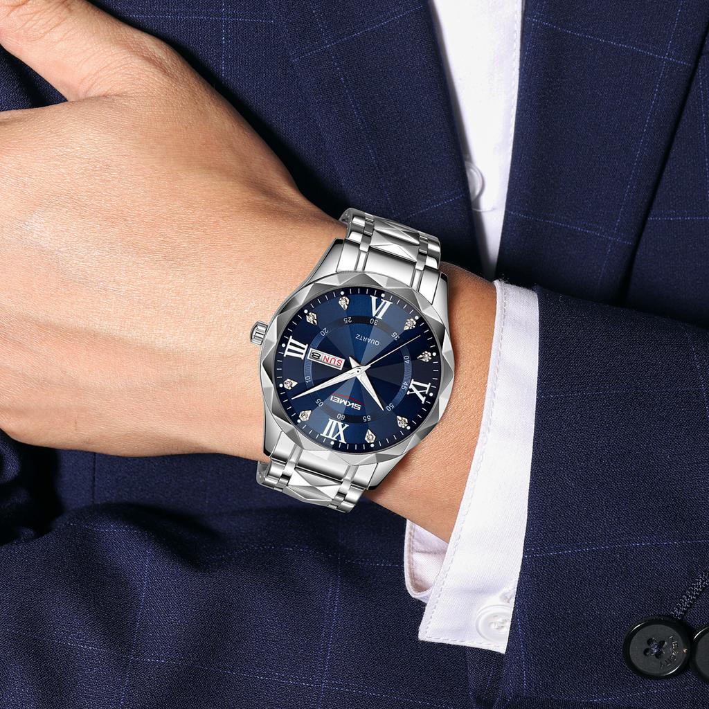 Fashion Elegant Womens Watch Multi Functional Waterproof Calendar Quartz Women's Clock Gift Box Selected Gifts