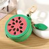 Frucht-Anhänger Münzbörse Mini-Schlüsselanhänger Geldbörse Unisex-Stil Niedliche Reißverschlusstasche Geschenk Frucht-Themen-Accessoire