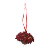Creative Home Christmas Tree Hanging Basket Ornament Decorations Cute Flower Hanging Basket Wooden Pendant