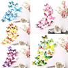 Exquisite 12pcs 3d Butterfly Wall Stickers Perfect For Stylish Bedroom Decor And Decoration