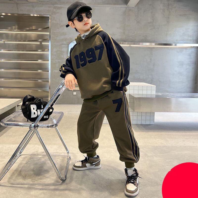 

Зимний Осенний Комплект Детской Одежды Хлопок Вельвет Толстовка с Капюшоном + Брюки Спортивные Костюмы Детский Костюм Дети 4 8 9 10 11 12 14 Лет 160