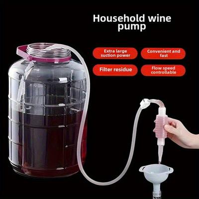 Home Use Suction Device, Automatic Beverage Suction Device, Automatic Beverage Server, Practical and Convenient, Transparent Plastic