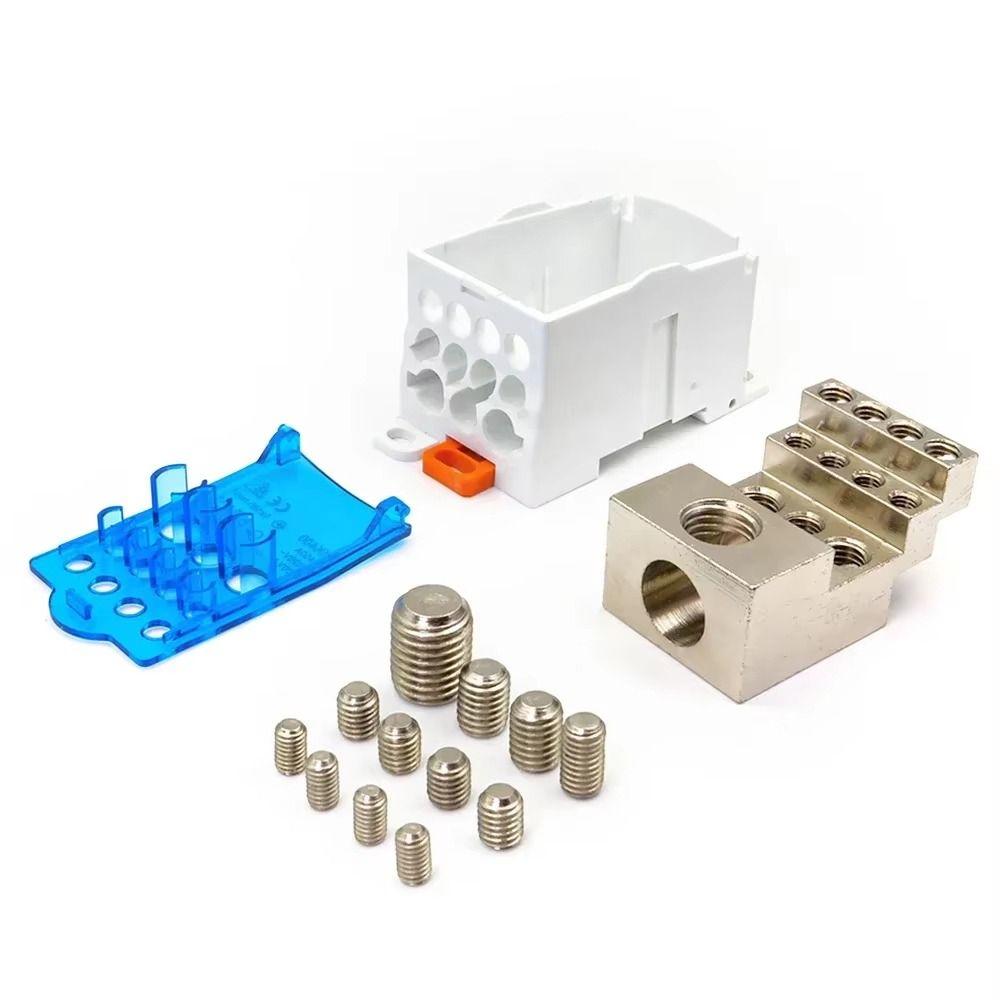1Pcs Durable High-Current UKK-80A Splitter Box One In Several Out Single-Stage Wire Connector Rail Junction Din Terminal Block