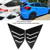1 Par Bil Bakruta Lamell Dekor Tillbehör Passar Ford Focus ST RS MK3 1218 Ljus Svart