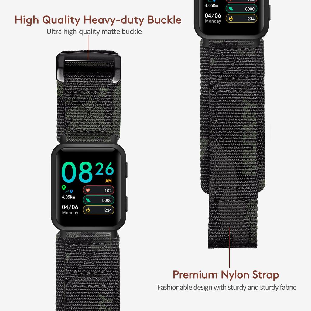 Hemsut Watch Band Amazfit GTS 20mm Replacement Strap For Amazfit GTR 4 2 Bip 3 U S U Camouflage Design Smartwatch Band Mini/GTS 4/GTS mini/GTS