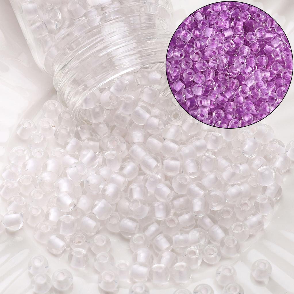 100Pcs Glass Seed Bead 4mm Light Variable Series For DIY Bracelets Necklaces Jewelry Making