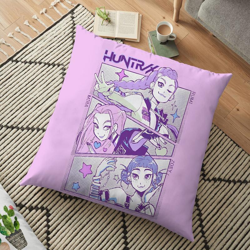 

Huntrix Girl Kpop Наволочка Дом Автомобиль KPop Охотники на демонов Наволочки Зои Руми Мира Молния Мягкий Чехол для подушки 8