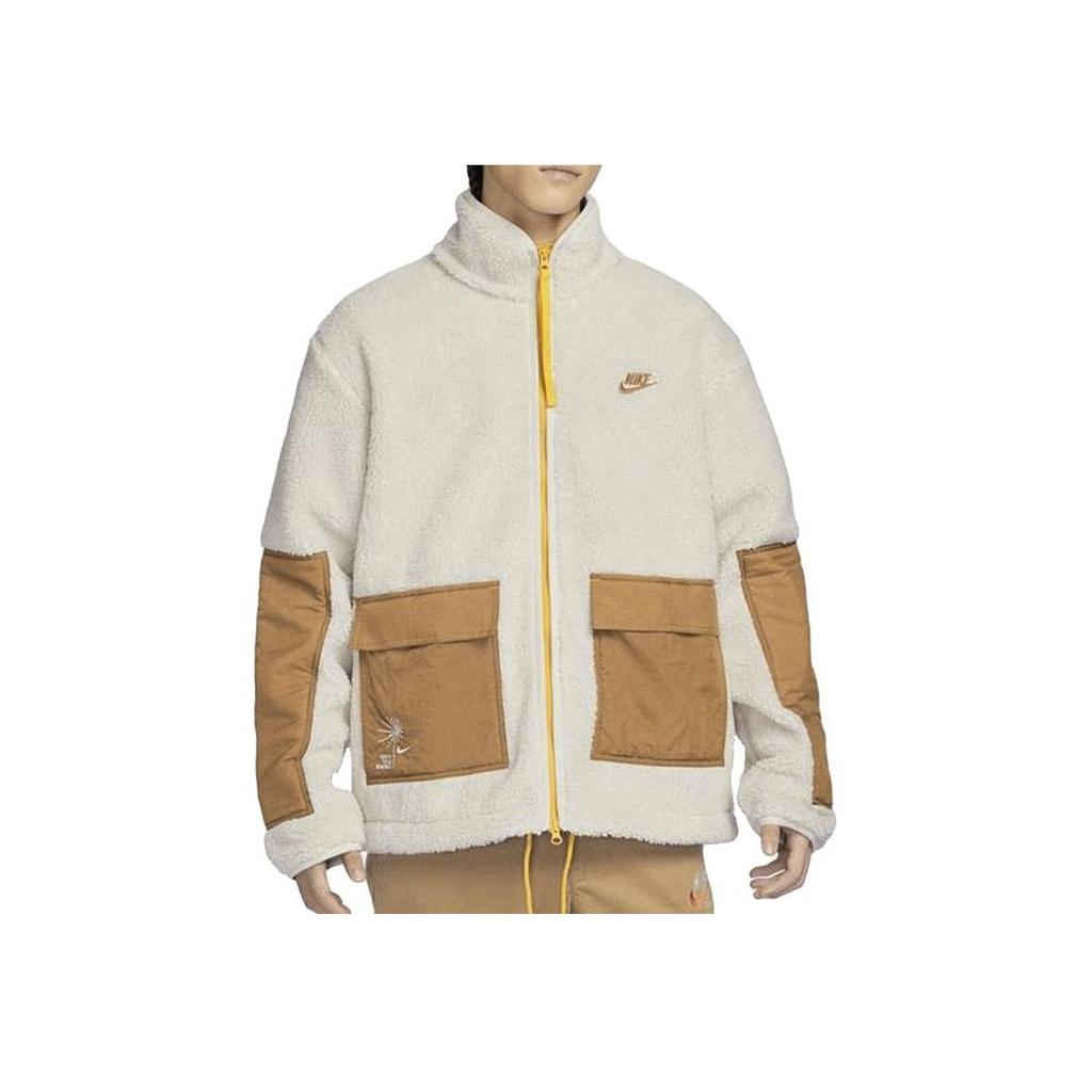 Nike Stand Collar Sport Training Casual Jacket Men Jacket Apricot FV4022-072