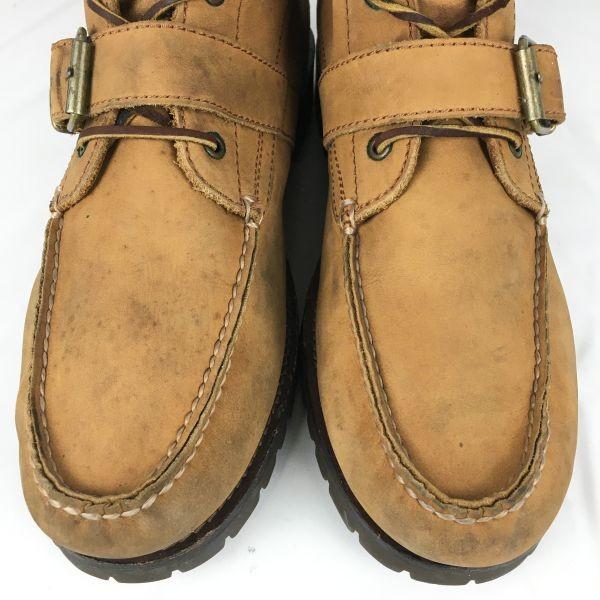 Ralph Lauren Polo Leather Short Boots 10D 27.05-28.0 Brown Work Country(USED)