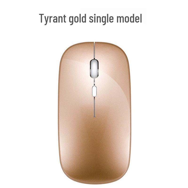 Dual-Mode Ultra-Thin Rechargeable Bluetooth Silent Mouse with Luminous Feature for Office and Tablet Use