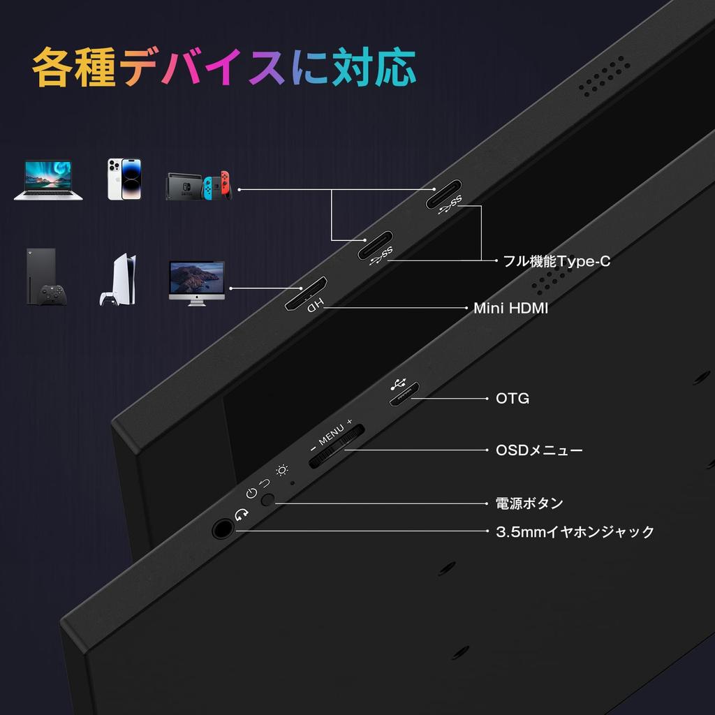 KEEPTIME Mobile 4K Resolution Portable Gaming Matte IPS LCD sRGB Wide Color VESA Compatible with and Includes Magnetic Protective Cover Monitor,