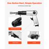 SucceBuy 3500 BPM Air Hammer Pneumatic Hammer with 4PCS Chisels Round Shank Pistol-Grip Compact Air Chisel Pneumatic Shovel Tool