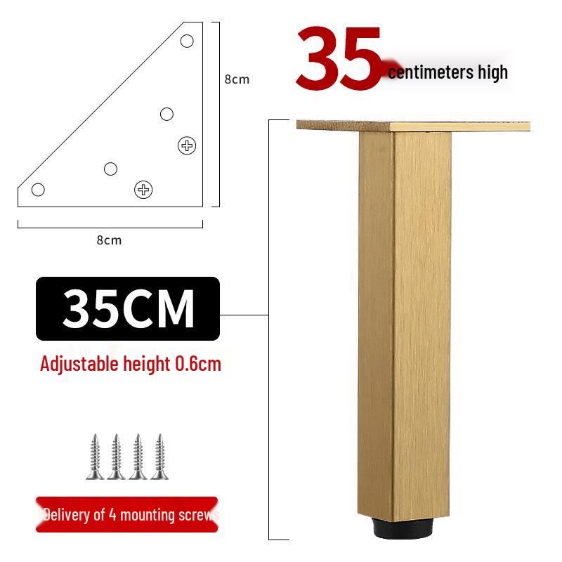 Adjustable Aluminum Alloy Furniture Legs for Cabinets, Sofas, Coffee Tables, TVs, and Beds