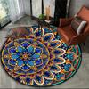 Bohemian Mandala Round Bedroom Bedside Carpet Hanging Basket Computer Chair Floor Mat Meditation Yoga Mat decoracion