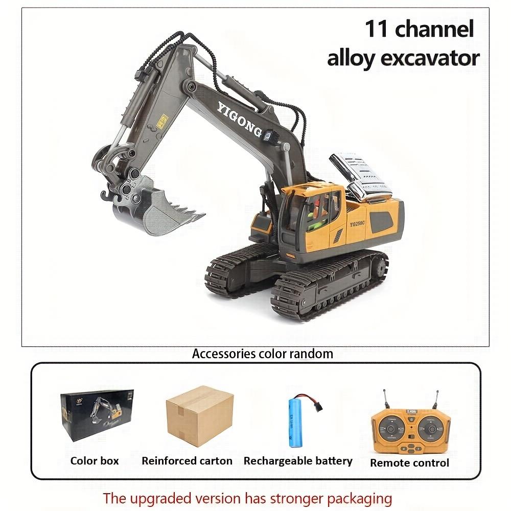 

Игрушки с дистанционным управлением Инженерные машины, металлические сплавы могут издавать звук Высота имитации экскаватора Детские игрушки Рождество Хэллоуин День благодарения Подарок Excavator-Yellow