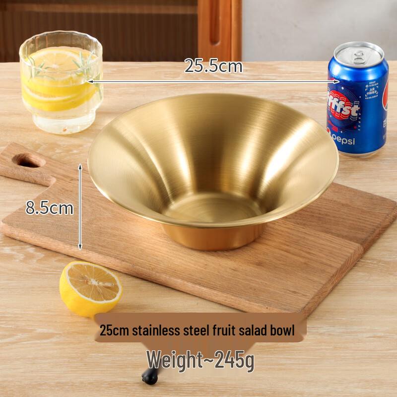 ZISIZ Золотые глубокие сервировочные миски с широким ободком (Набор из 2)