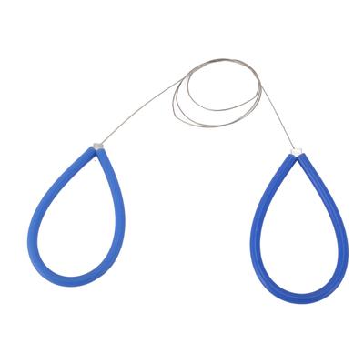Clay Cutting Wire Silicone Handle Stainless Steel Wire Clay Cutter for Pottery Making Blue