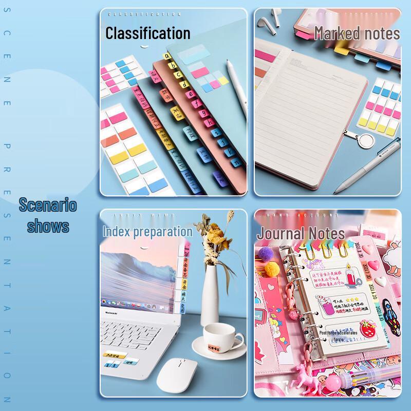 Morandi Writable Index Tabs & Sticky Notes