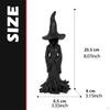Halloween Witch Statue Craft Art Sculpture for Cafe Table Centerpiece Mantel