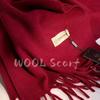 2025 Winter Wollschal für Damen Langer Warmer Kaschmirschal Hijab Einfaches Damen Schal Wickeltuch Weibliches Pashmina Bandana Kopftücher Neu