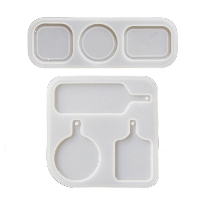 Mini tacka do zabawy jedzeniem Silikonowa forma do DIY Spersonalizowana okrągła breloczek Kolczyk Zawieszka Forma do jedzenia Napojów Biżuteria Narzędzie