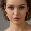 French Romantic 18k Gold-Plated Pearl Earrings - Elegant and Versatile Stainless Steel Design for Women