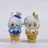 Genshin Impact Anime Figure Ice Cream Cute Kawaii Raiden Shogun Nahida Pvc Furina Model Ornament Collection Room Decor Gifts