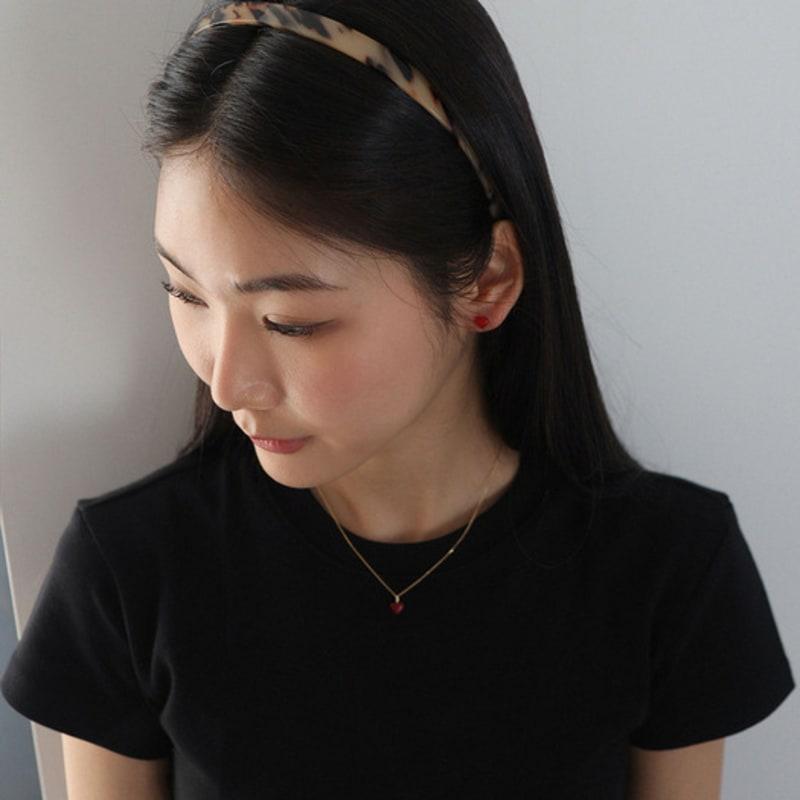 Modernlike Silver 925 Red Heart Piercing