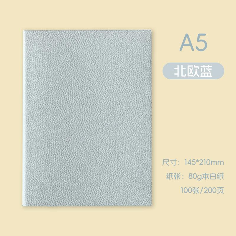 Factory  A5 Simple Soft Imitation Leather Notepad Customizable Promotional Gift School Mini Journal Pocket Meeting