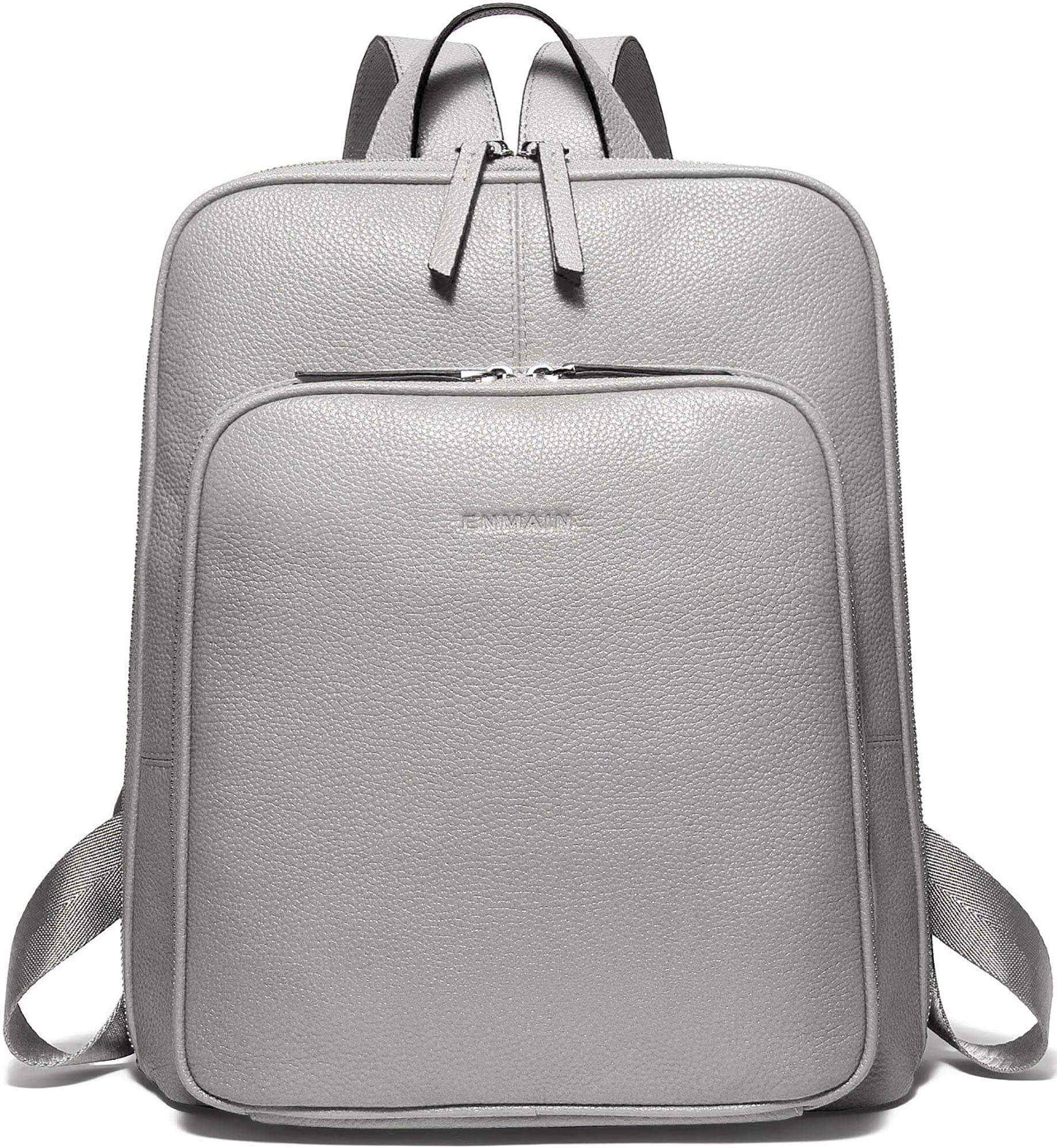 

3way Backpack for Genuine Business Backpack for Large Commuting to Gray ALB06A [Enmain] Women, Leather, Women, Shoulder, Lightweight, Capacity,