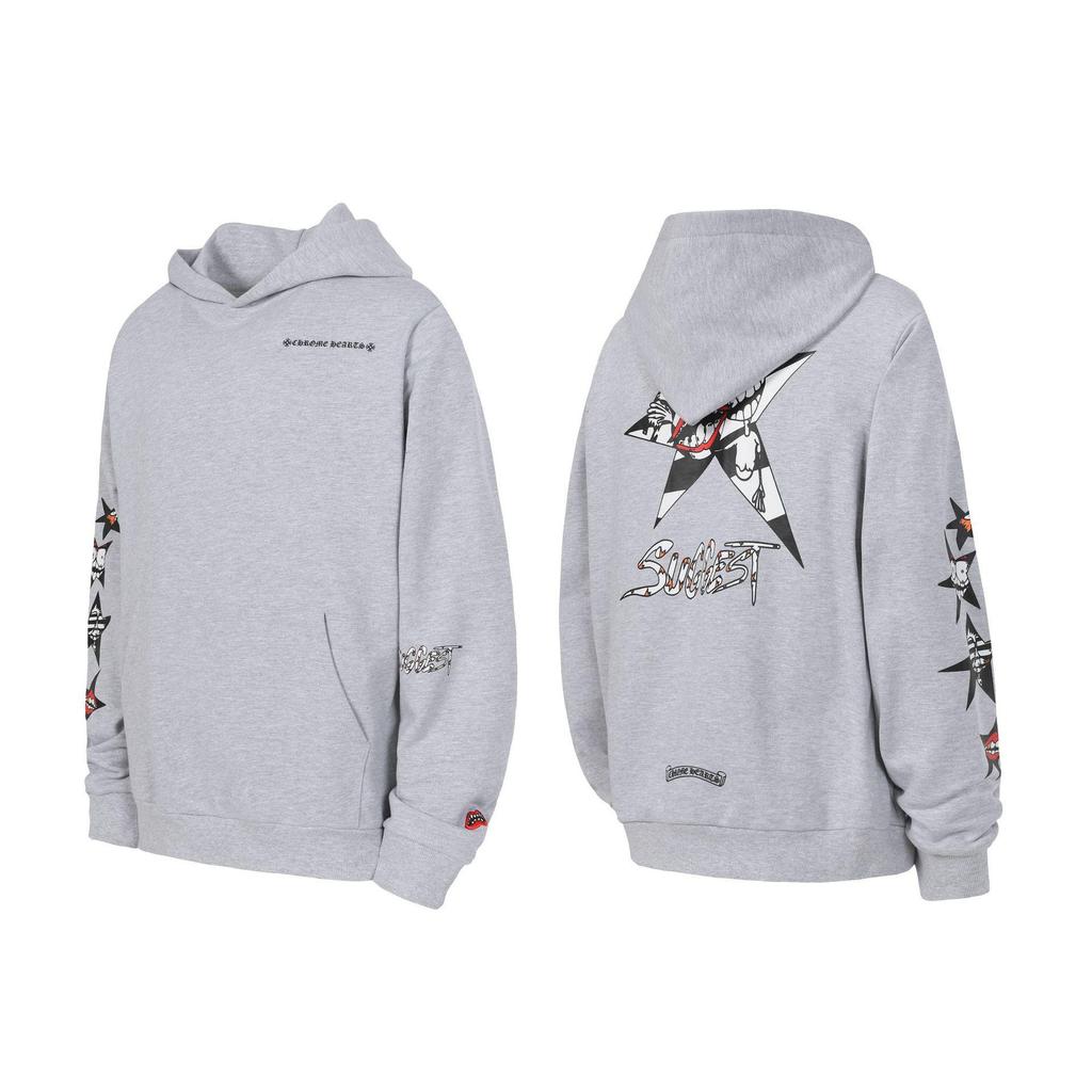 Unisex Autumn/Winter Horseshoe Hoodie with Sanskrit Print - European & American Trend