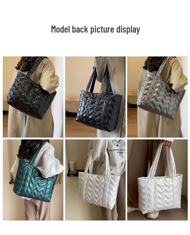 Borsa Tote in Cotone Versatile e Leggera 2025 - Borsa a Spalla Casual da Donna ad Alta Capacità