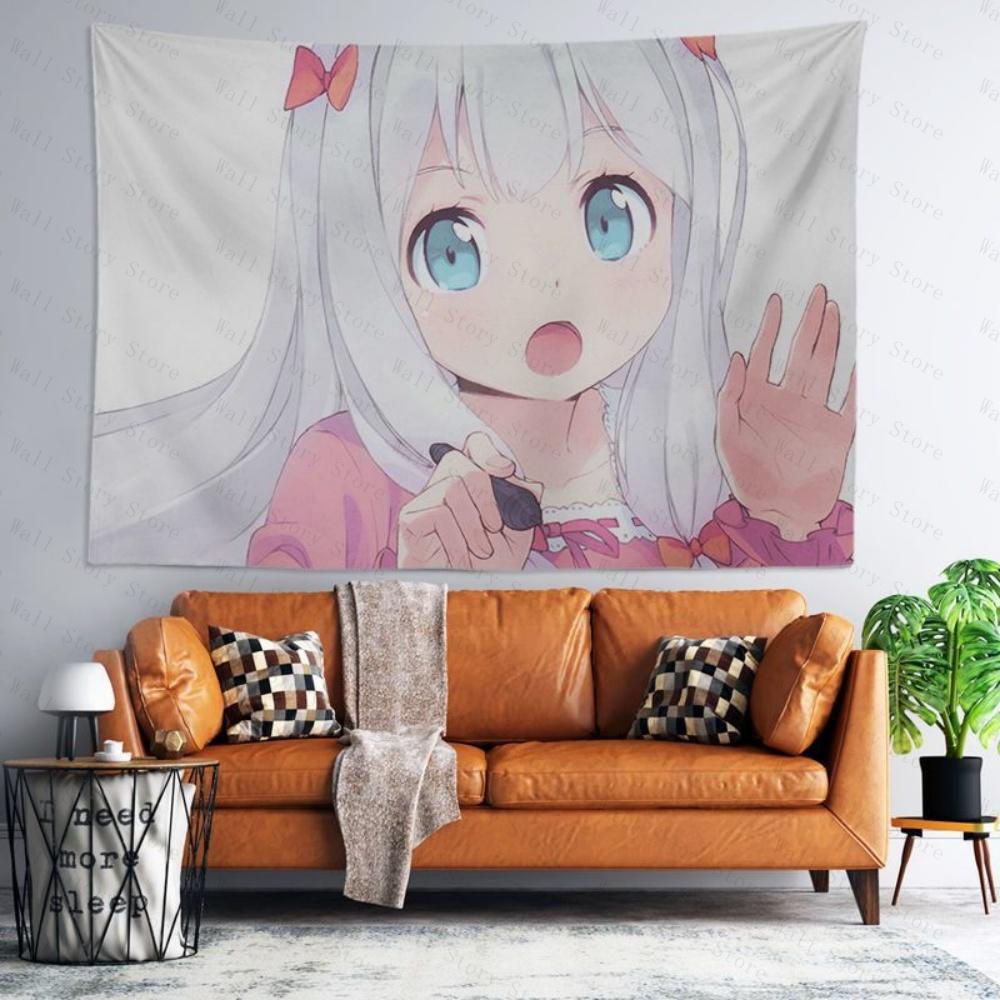 Limited Stock eromanga Sensei Tapestry Kawaii Anime Tapestry Wall Hanging Cozy Bedroom Tapestry Gift for Bedside Tapestry