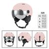 Unisex Ski Snowboard Helmet With Removable Goggles Adults Kids ABS EPS Safety Headgear Outdoor Winter Sports