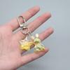 Multifunctioanl Key Ornaments with Colorful Star and Rabbit Shaped Pendant Charm Fashion Metal Key Accessory for Women